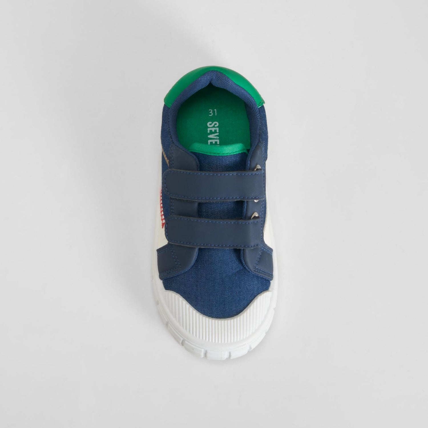 Zapatilla lona velcro azul SEVEN FIVE