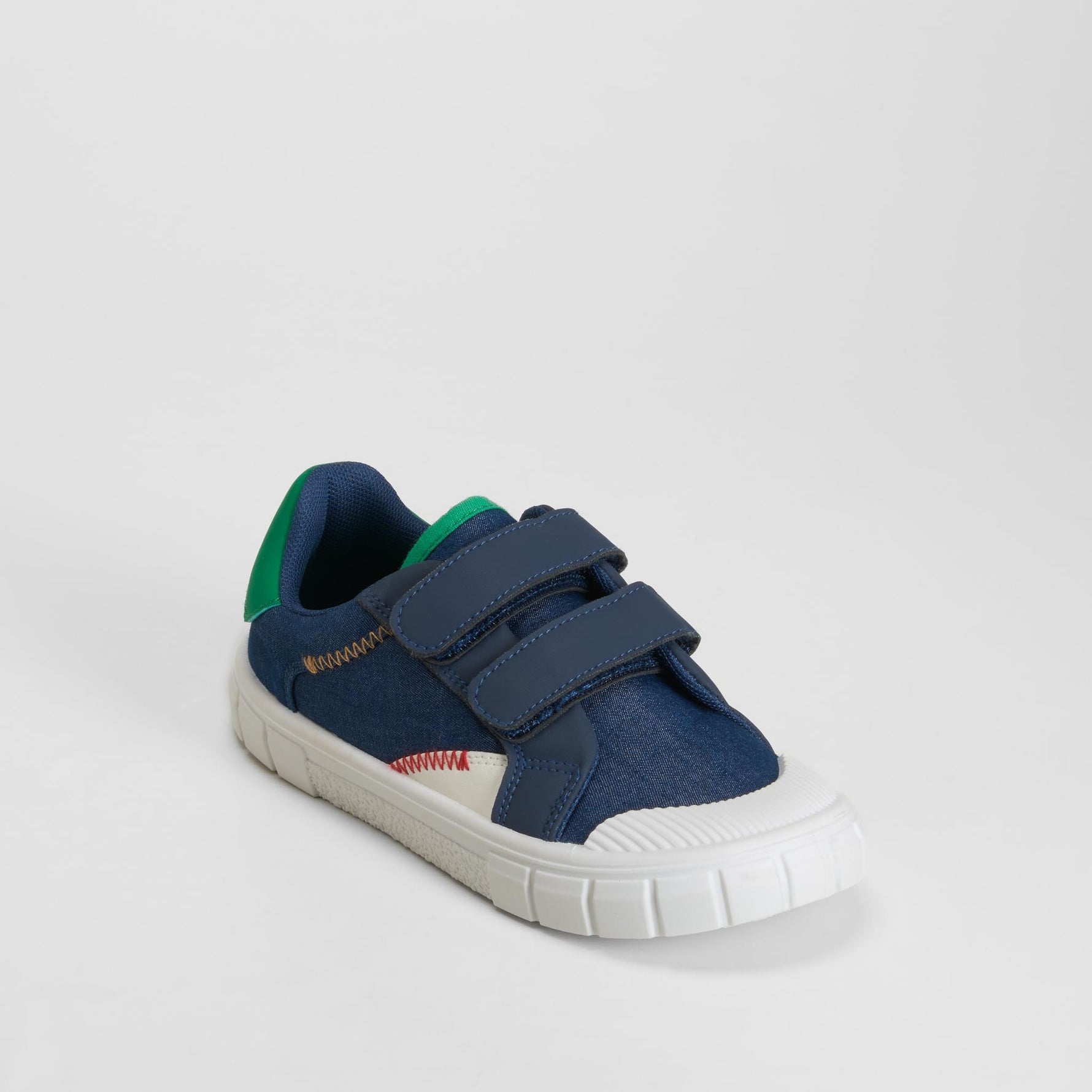 Zapatilla lona velcro azul SEVEN FIVE