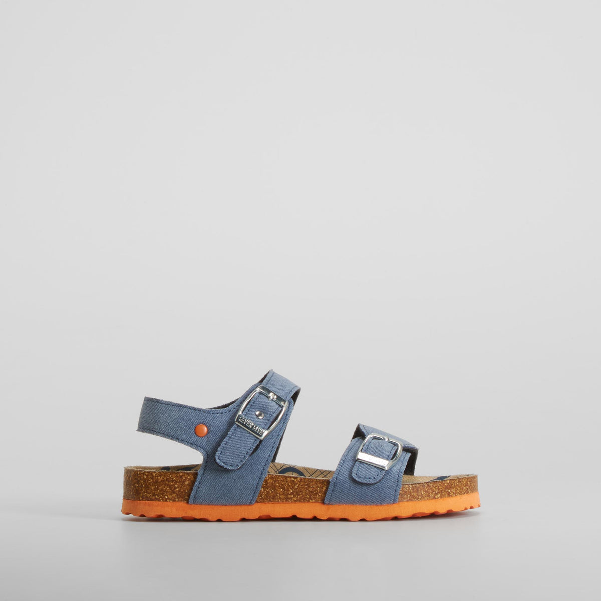 Sandalia bio hebillas azul SEVEN FIVE
