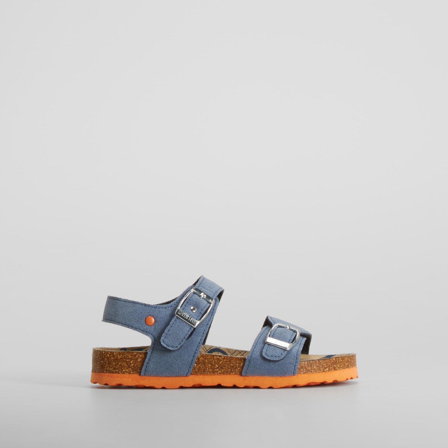 Sandalia bio hebillas azul SEVEN FIVE