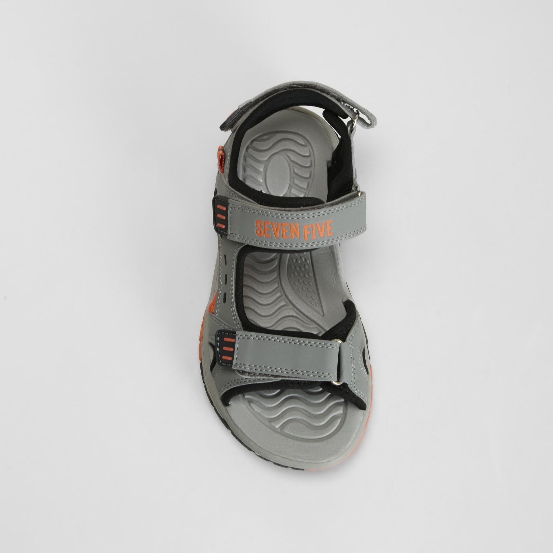 Sandalia deportiva velcro gris SEVEN FIVE