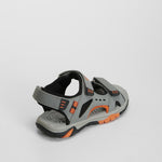 Sandalia deportiva velcro gris SEVEN FIVE