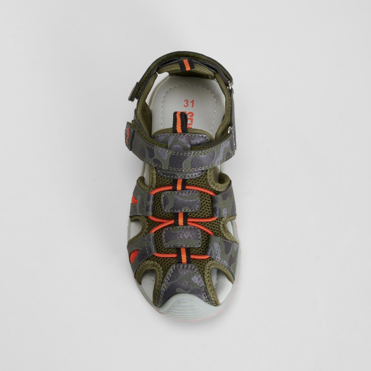 Sandalia deportiva aventura verde SEVEN FIVE
