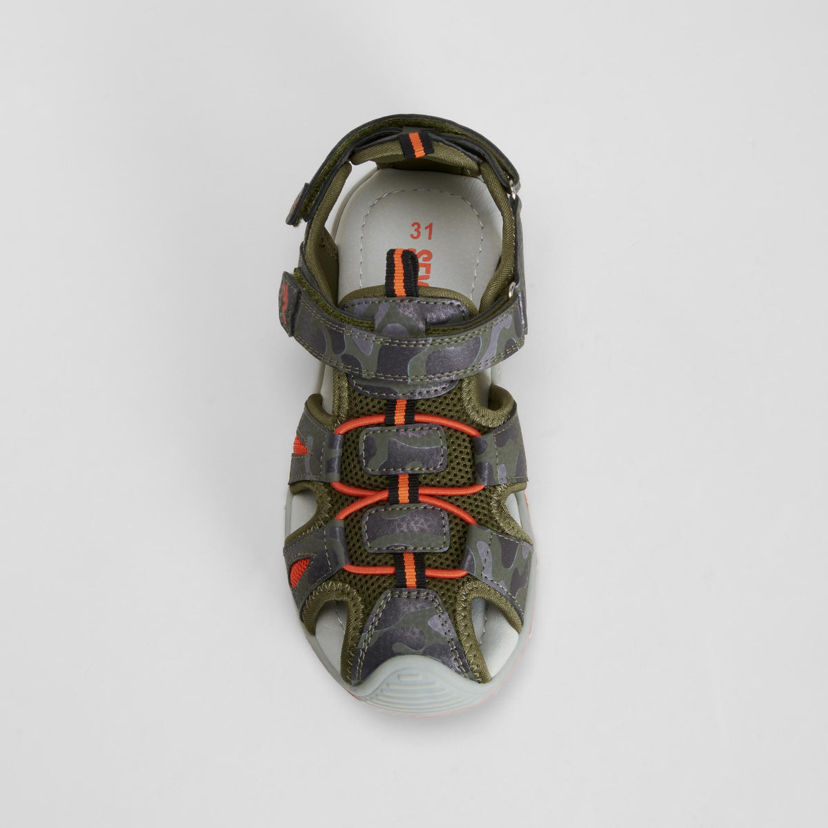 Sandalia deportiva aventura verde SEVEN FIVE
