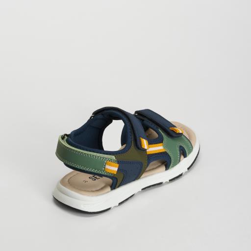 Sandalia casual tiras azul SEVEN FIVE