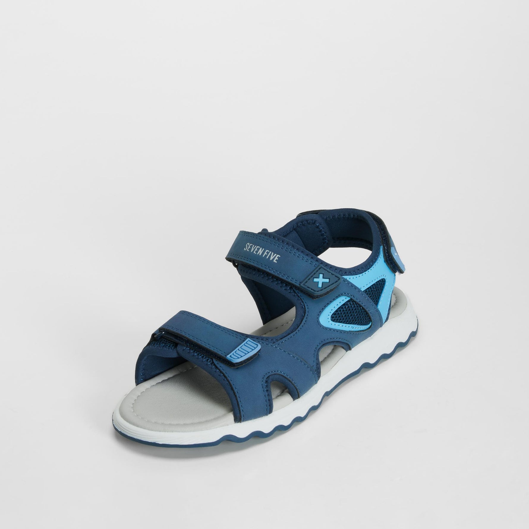 Sandalia casual abierta azul SEVEN FIVE