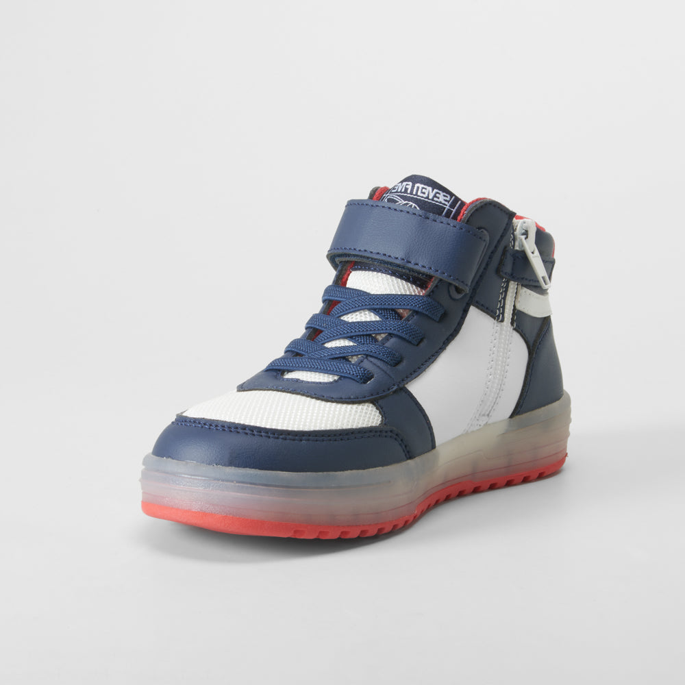 Deportiva luces alta casual azul marino SEVEN FIVE