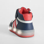 Deportiva luces alta casual azul marino SEVEN FIVE