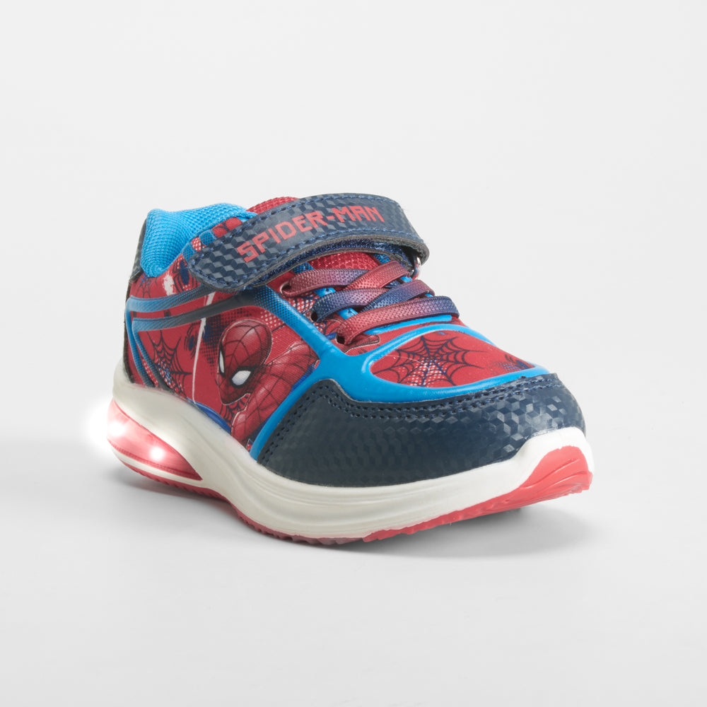 Deportiva de luces rojo y azul marino SPIDERMAN