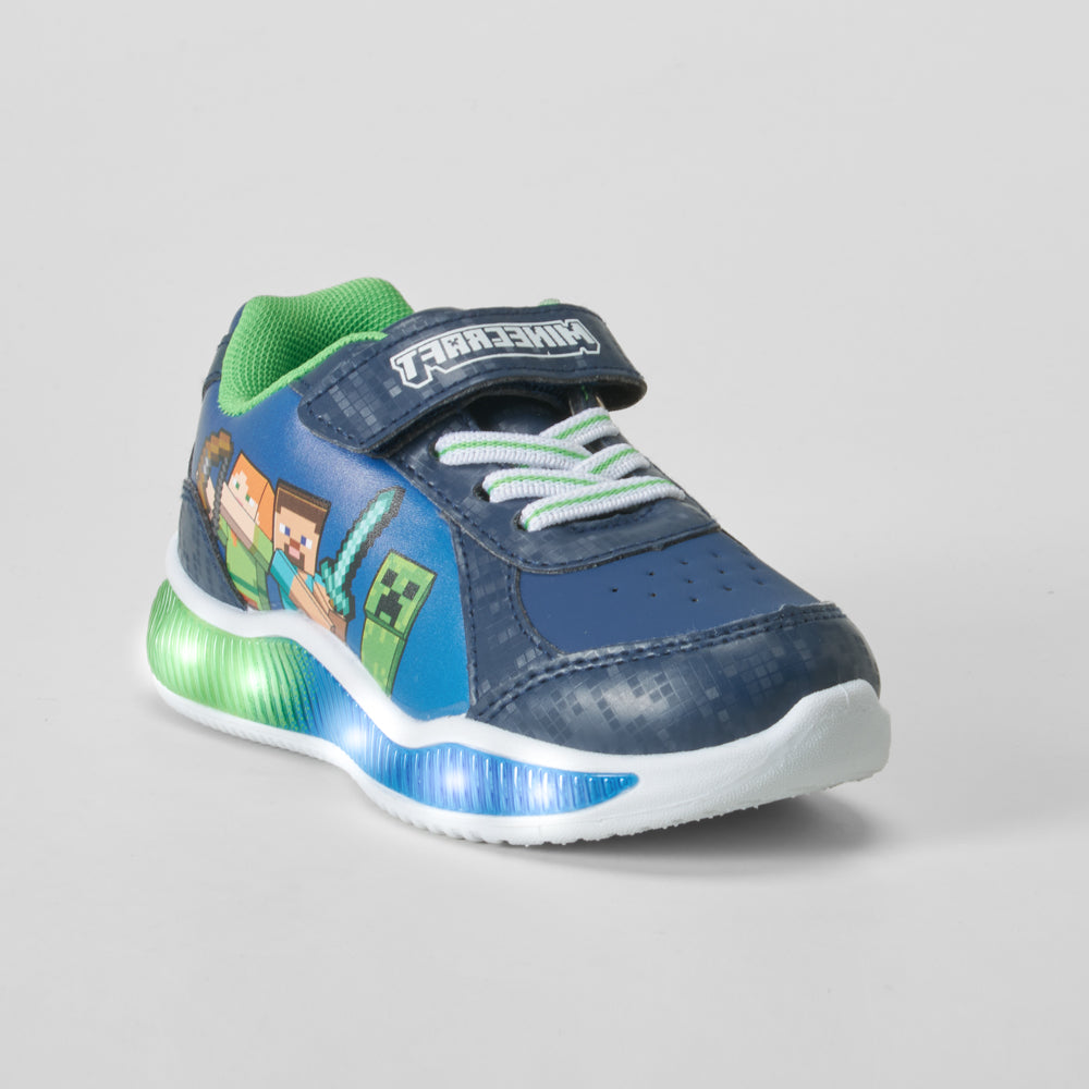 Deportiva de luces azul y verde MINECRAFT