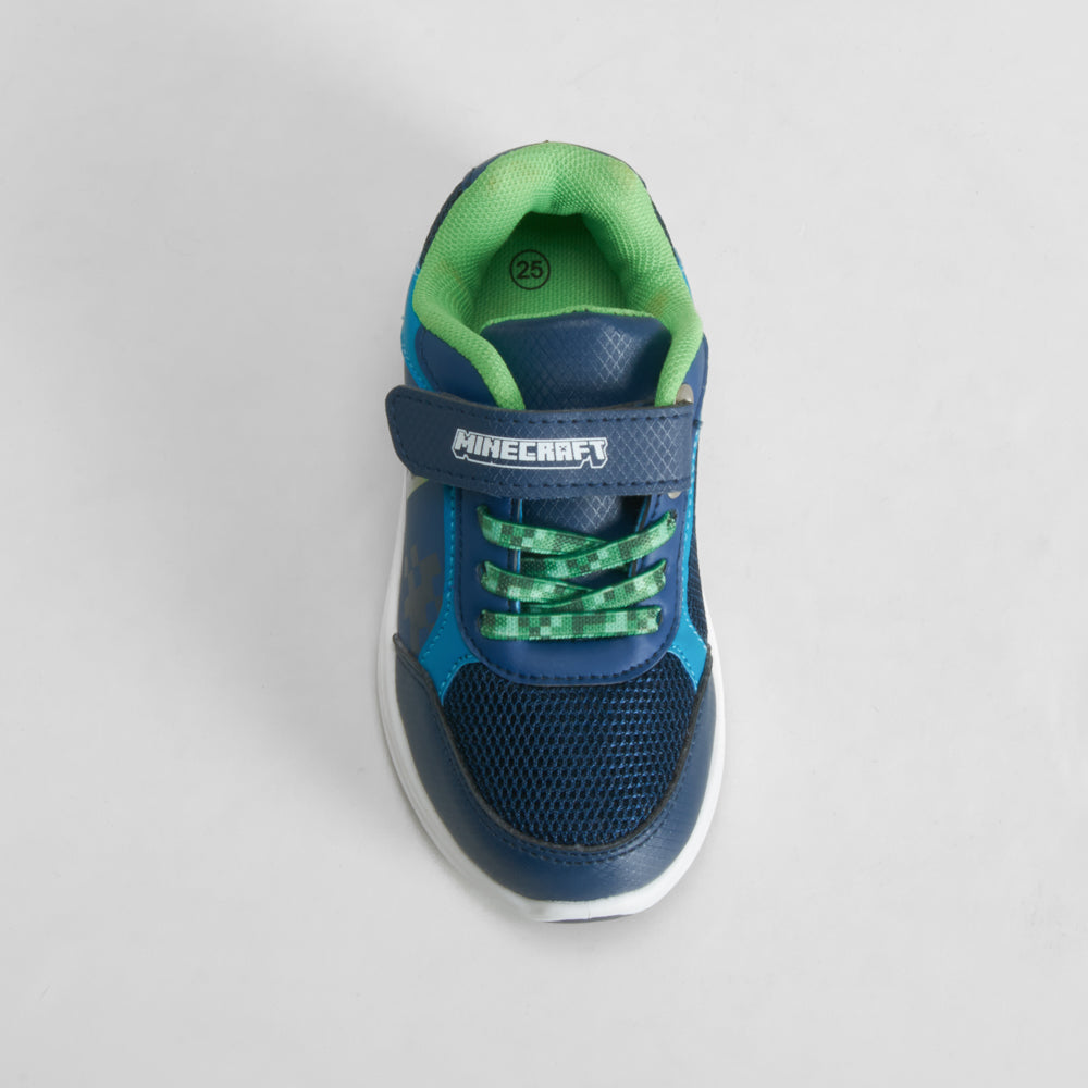 Deportiva azul con detalles verdes MINECRAFT