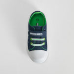Zapatilla lona velcro azul MINECRAFT