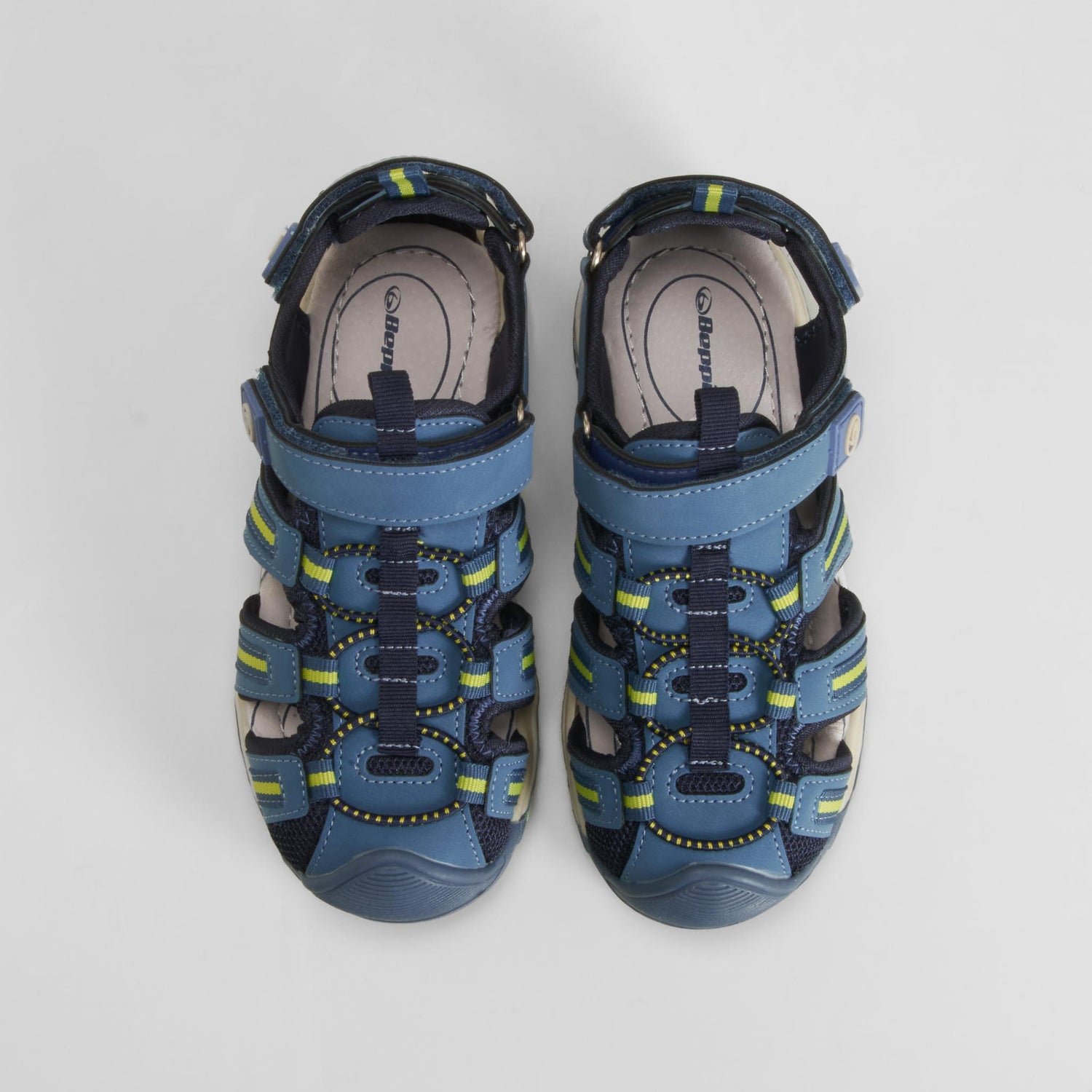 Sandalia deportiva cerrada tiras azul BEPPI