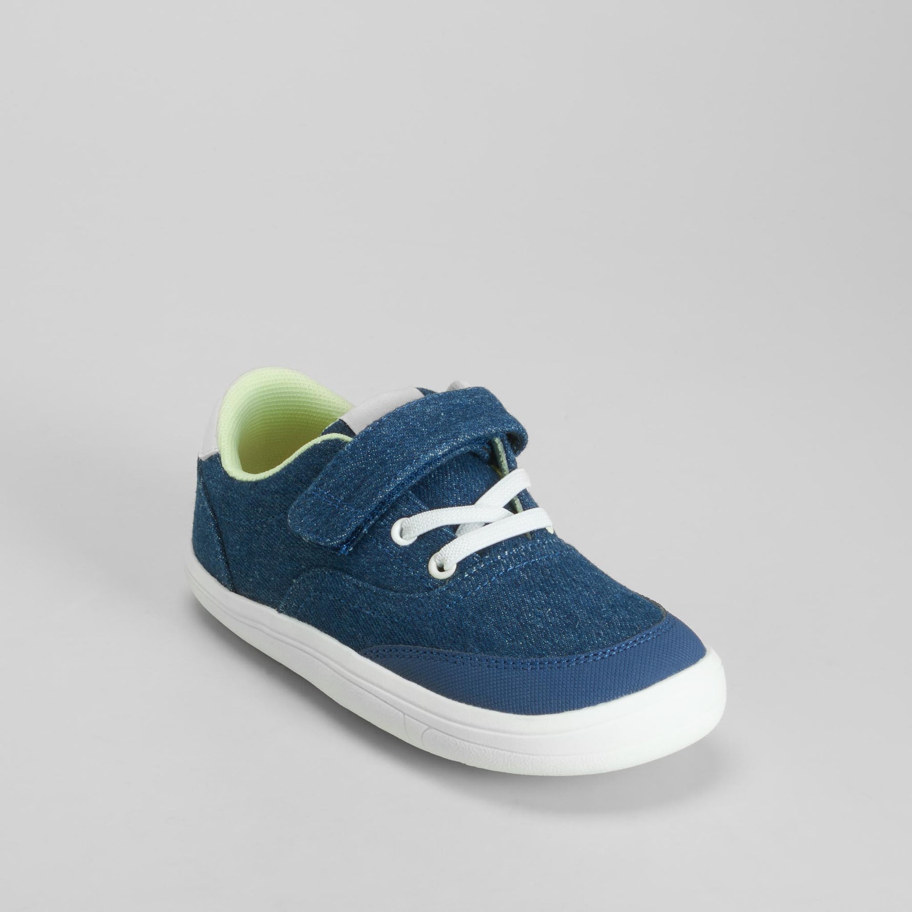 Zapatilla lona barefoot velcro azul COMFEET KIDS