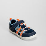 Sandalia cerrada barefoot azul COMFEET