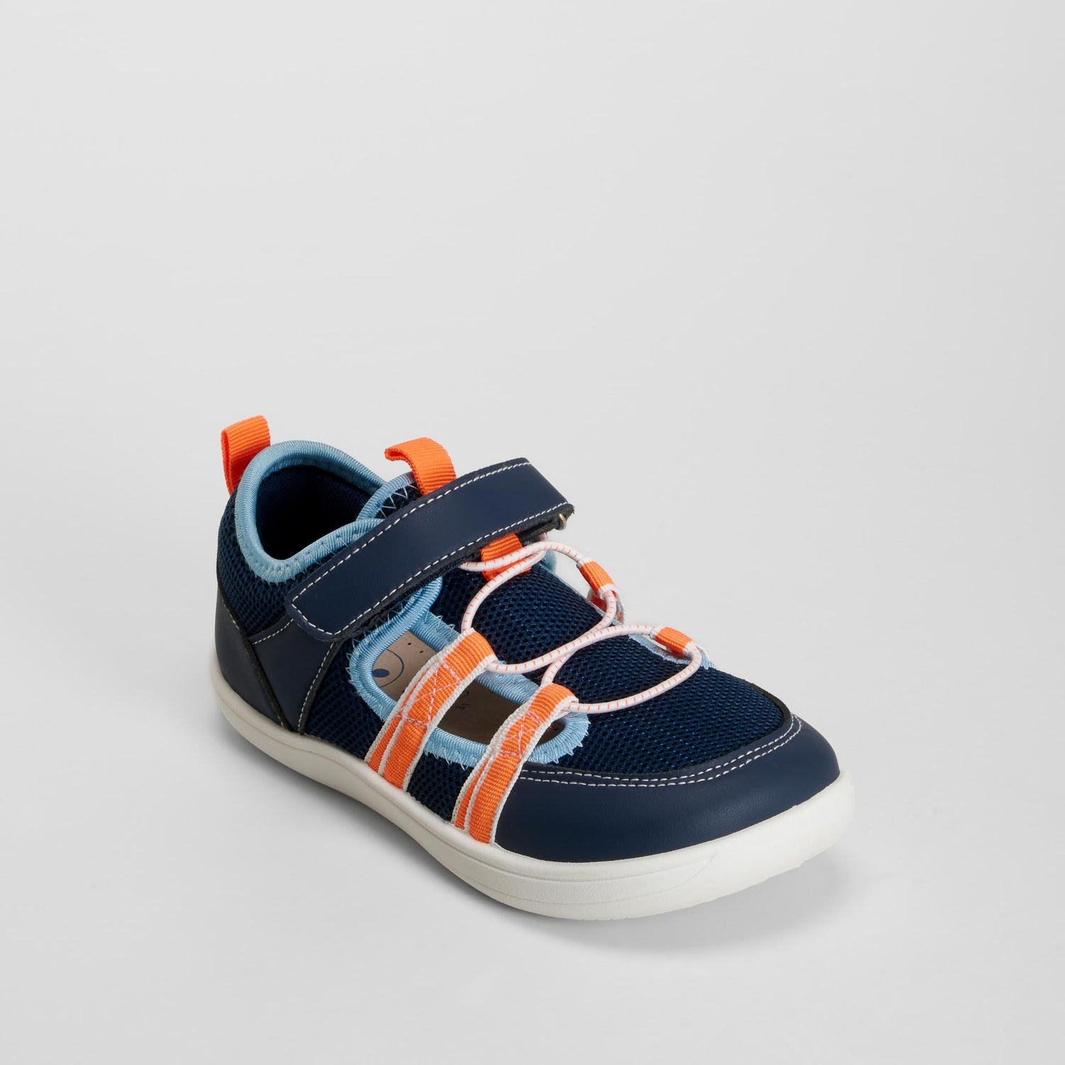 Sandalia cerrada barefoot azul COMFEET