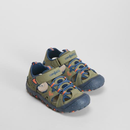 Sandalia deportiva verde COMFEET KIDS