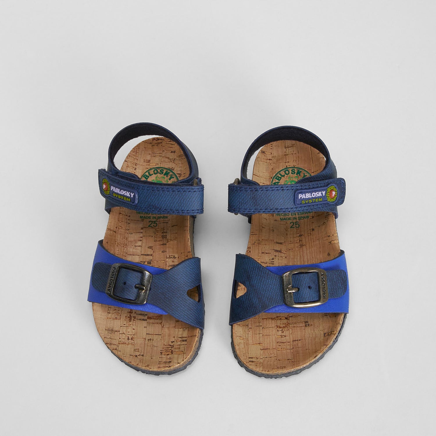 Sandalia bio piel azul PABLOSKY