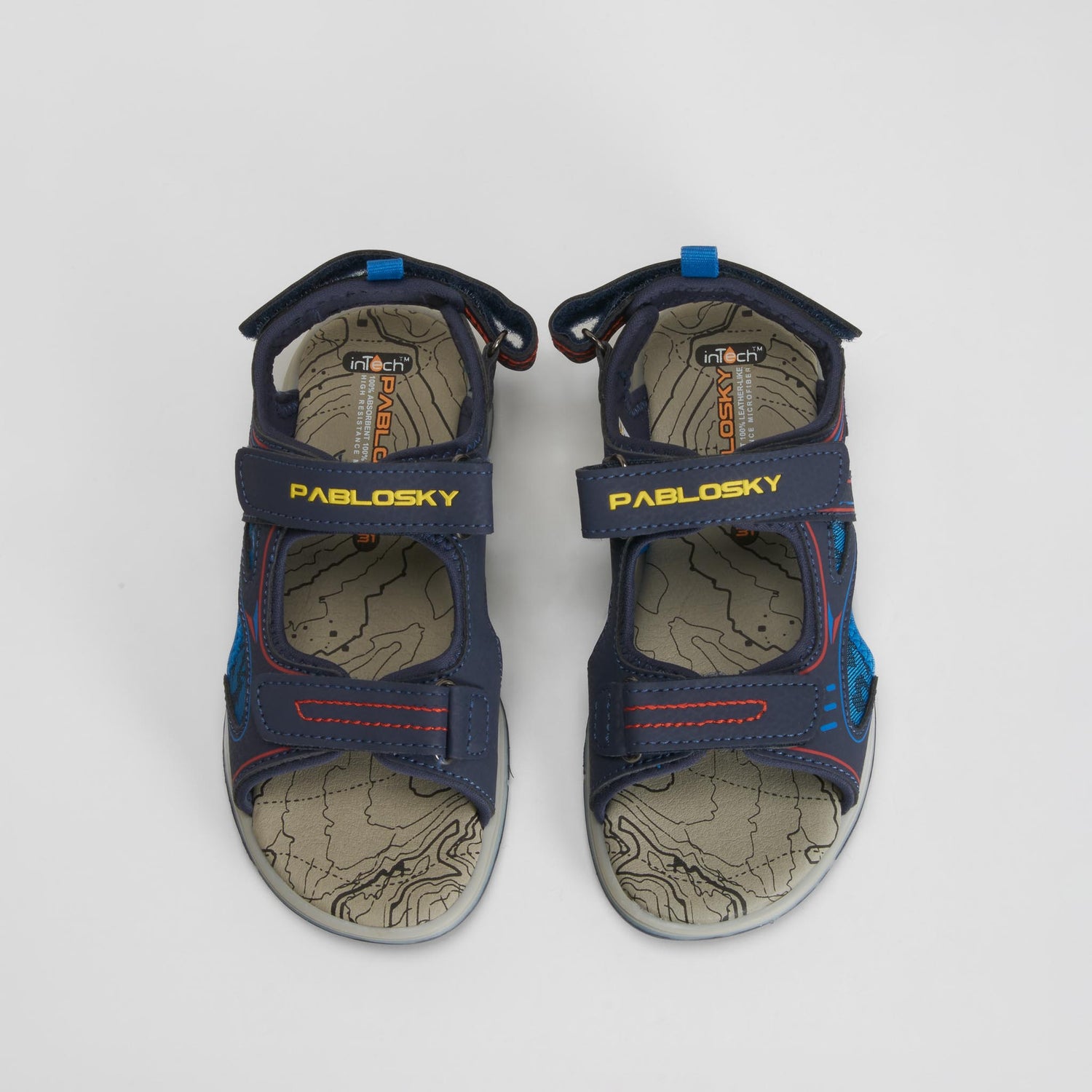 Sandalia deportiva velcro azul PABLOSKY