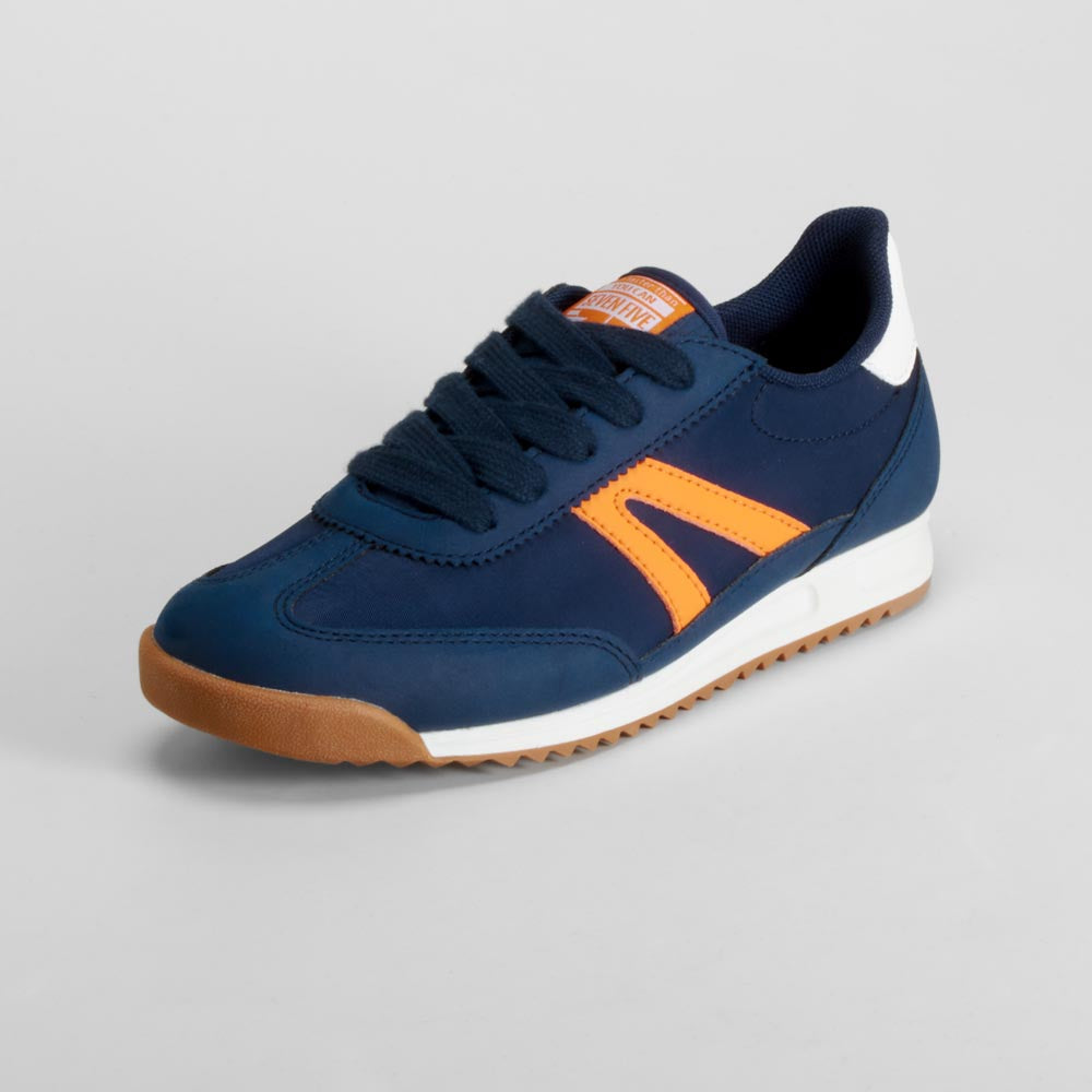 Zapatilla retrorunning cordones azul SEVEN FIVE