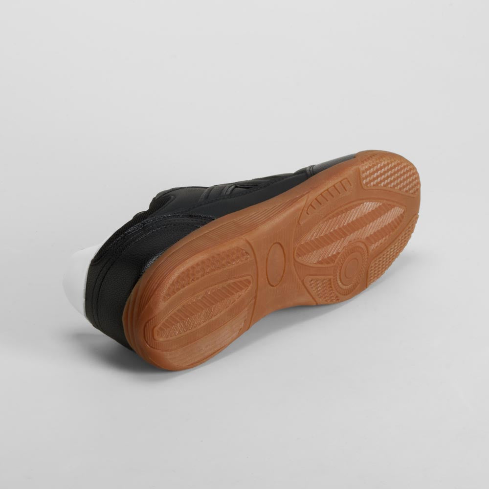 Zapatilla deportiva negra suela café SEVEN FIVE