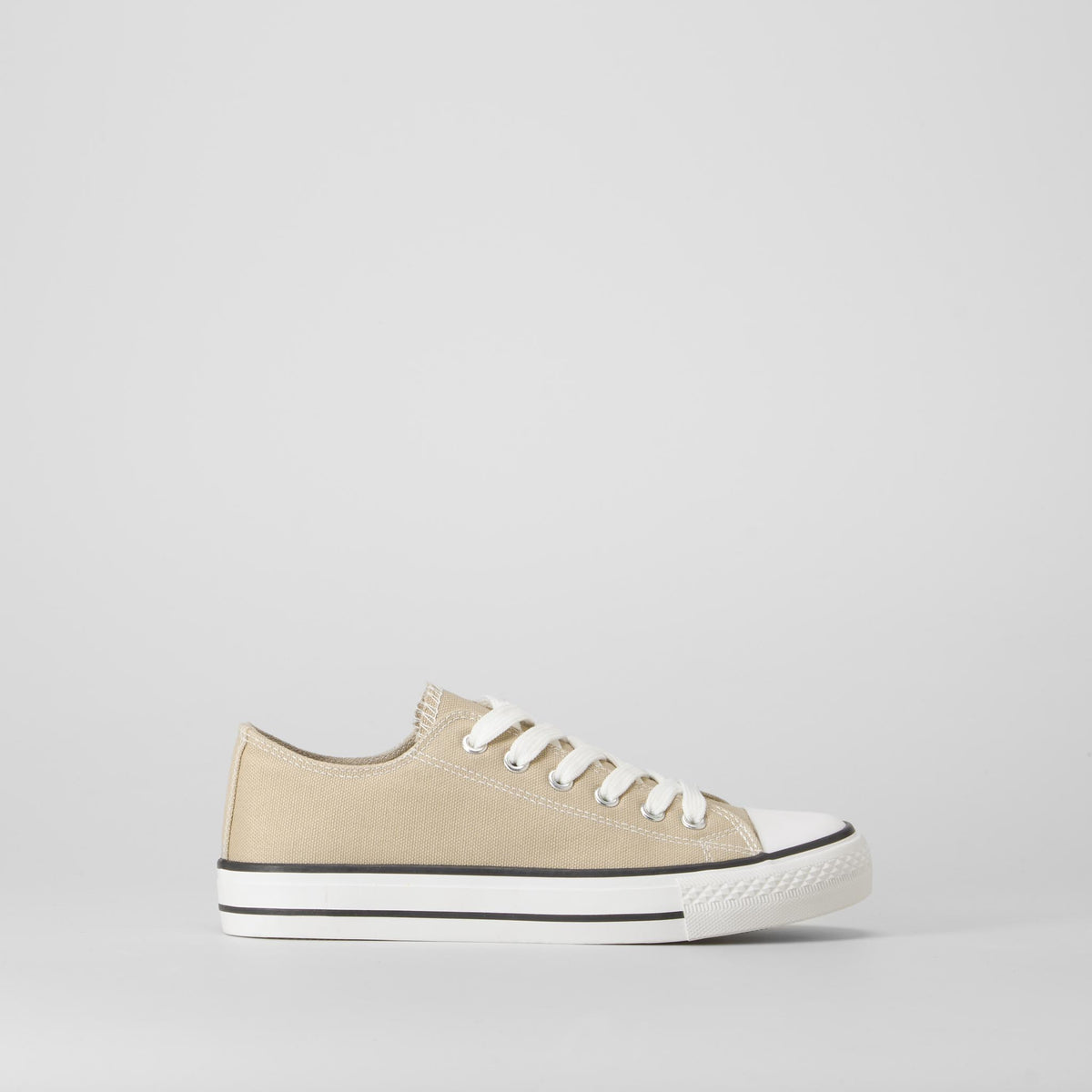 Zapatilla lona puntera beige SEVEN FIVE