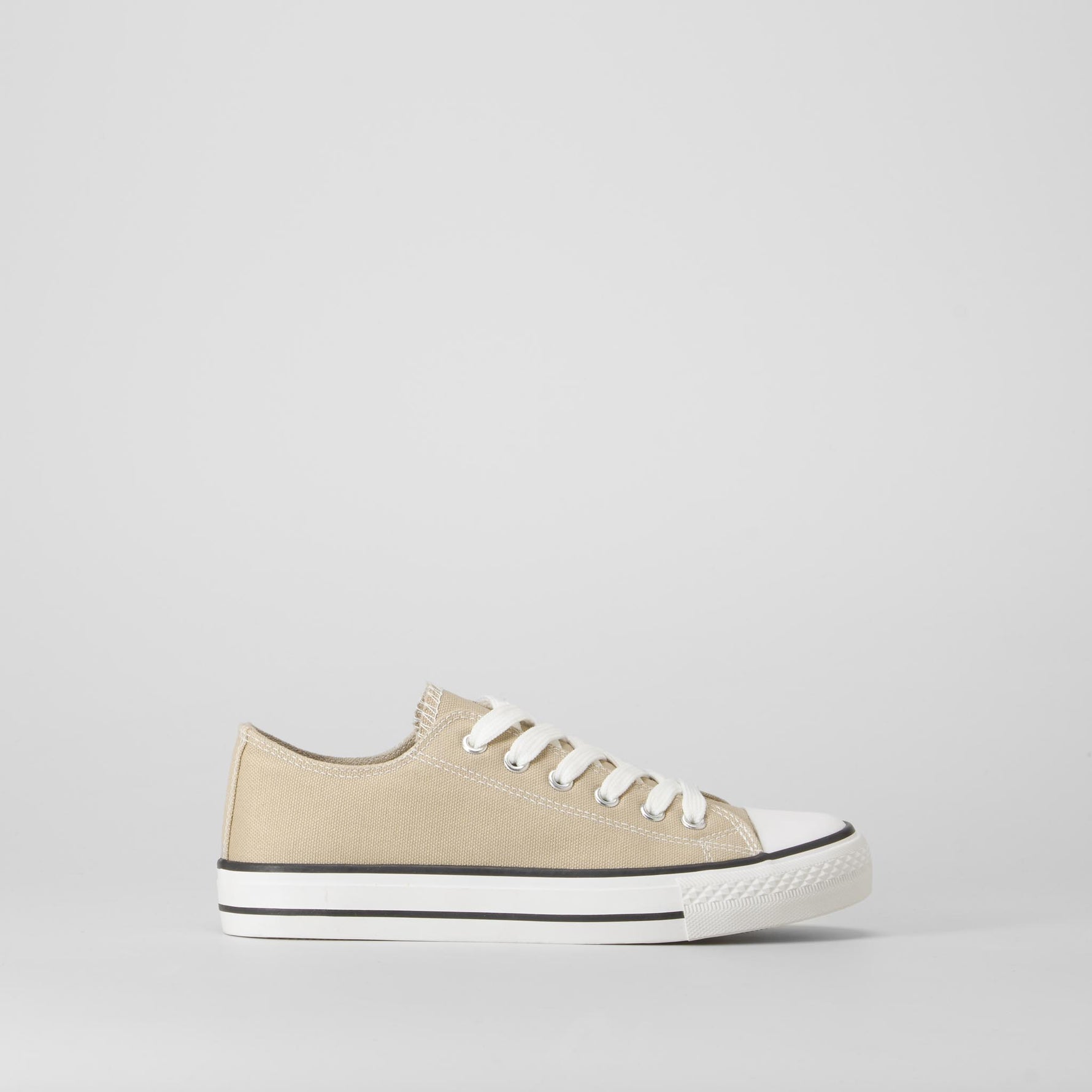 Zapatilla lona puntera beige SEVEN FIVE