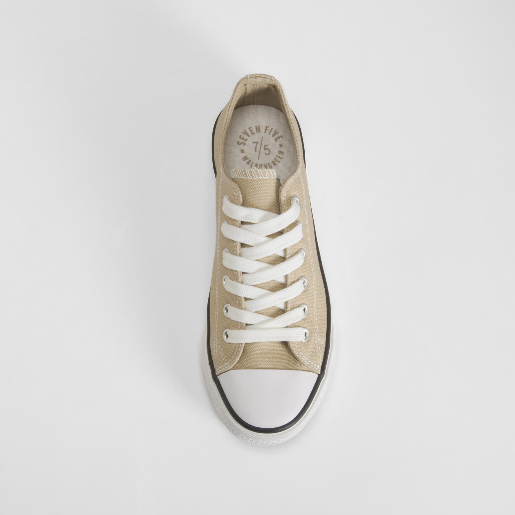 Zapatilla lona puntera beige SEVEN FIVE