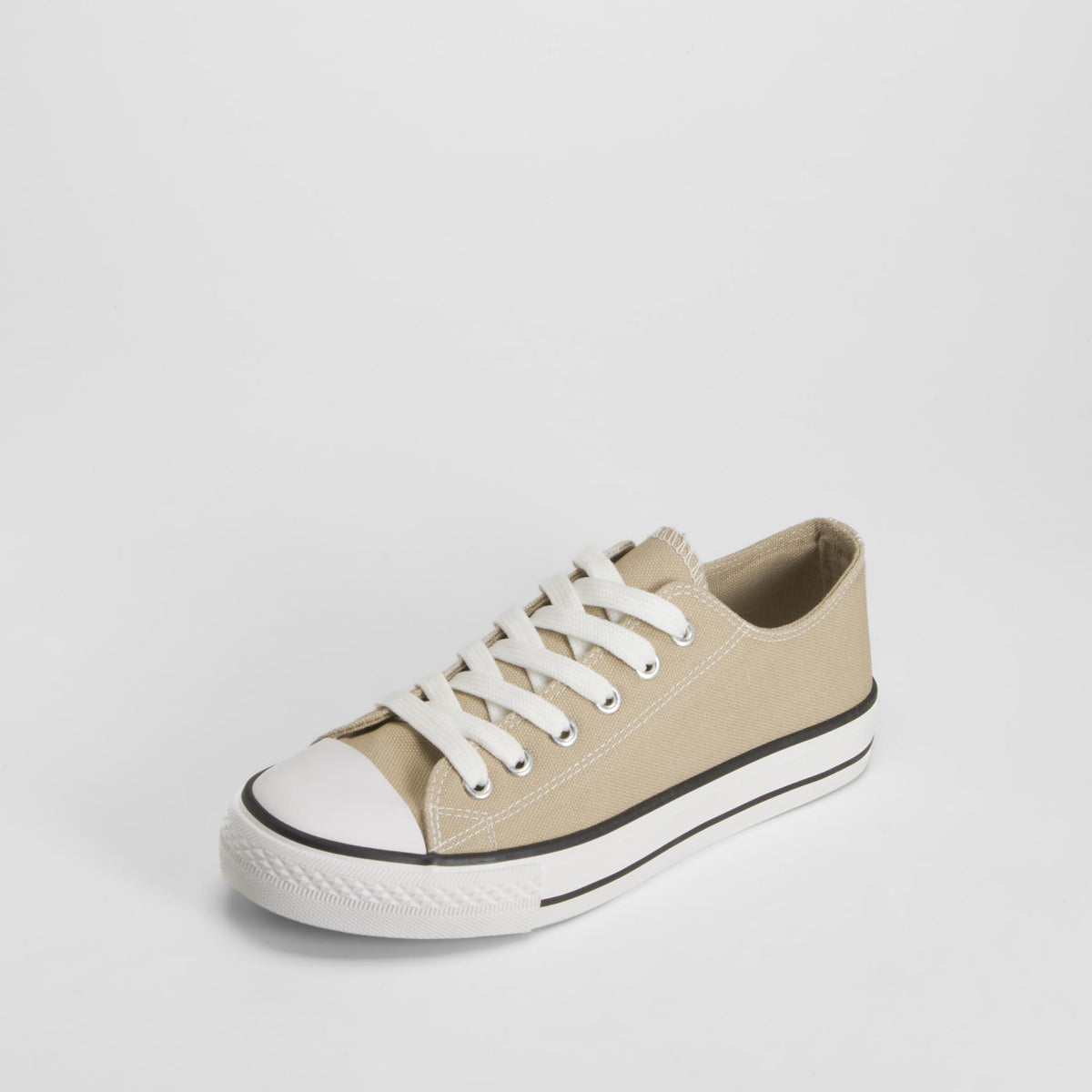 Zapatilla lona puntera beige SEVEN FIVE