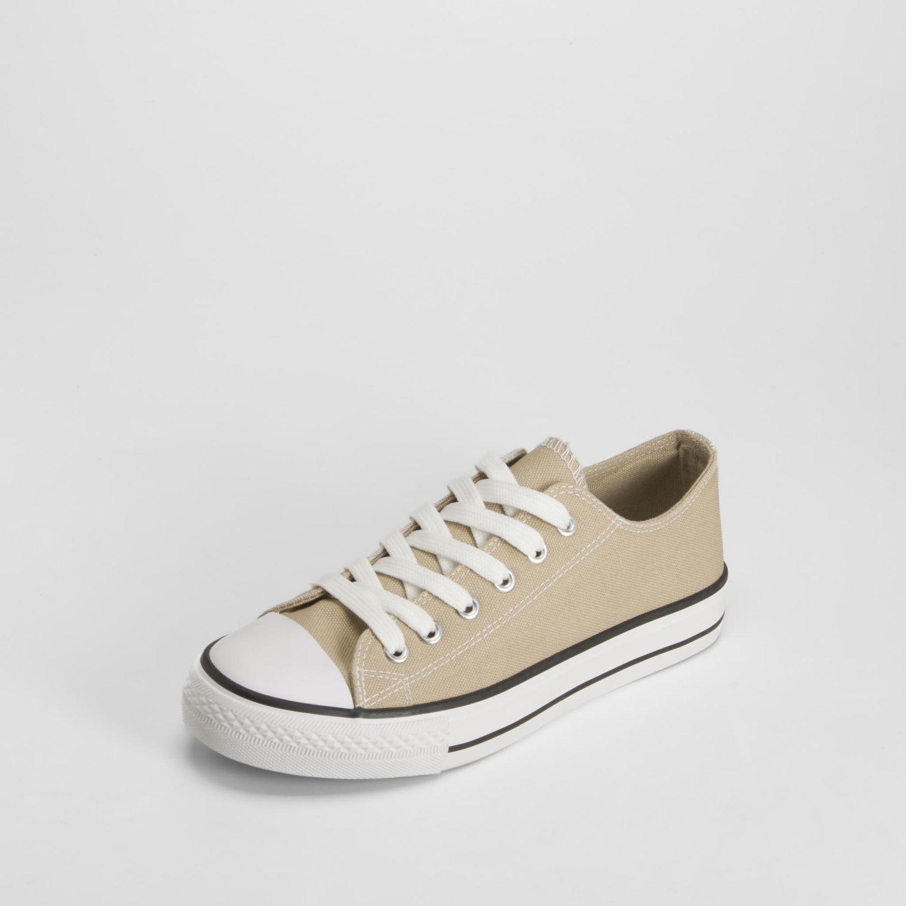 Zapatilla lona puntera beige SEVEN FIVE
