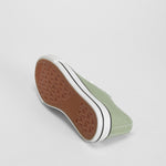 Zapatilla lona puntera verde SEVEN FIVE