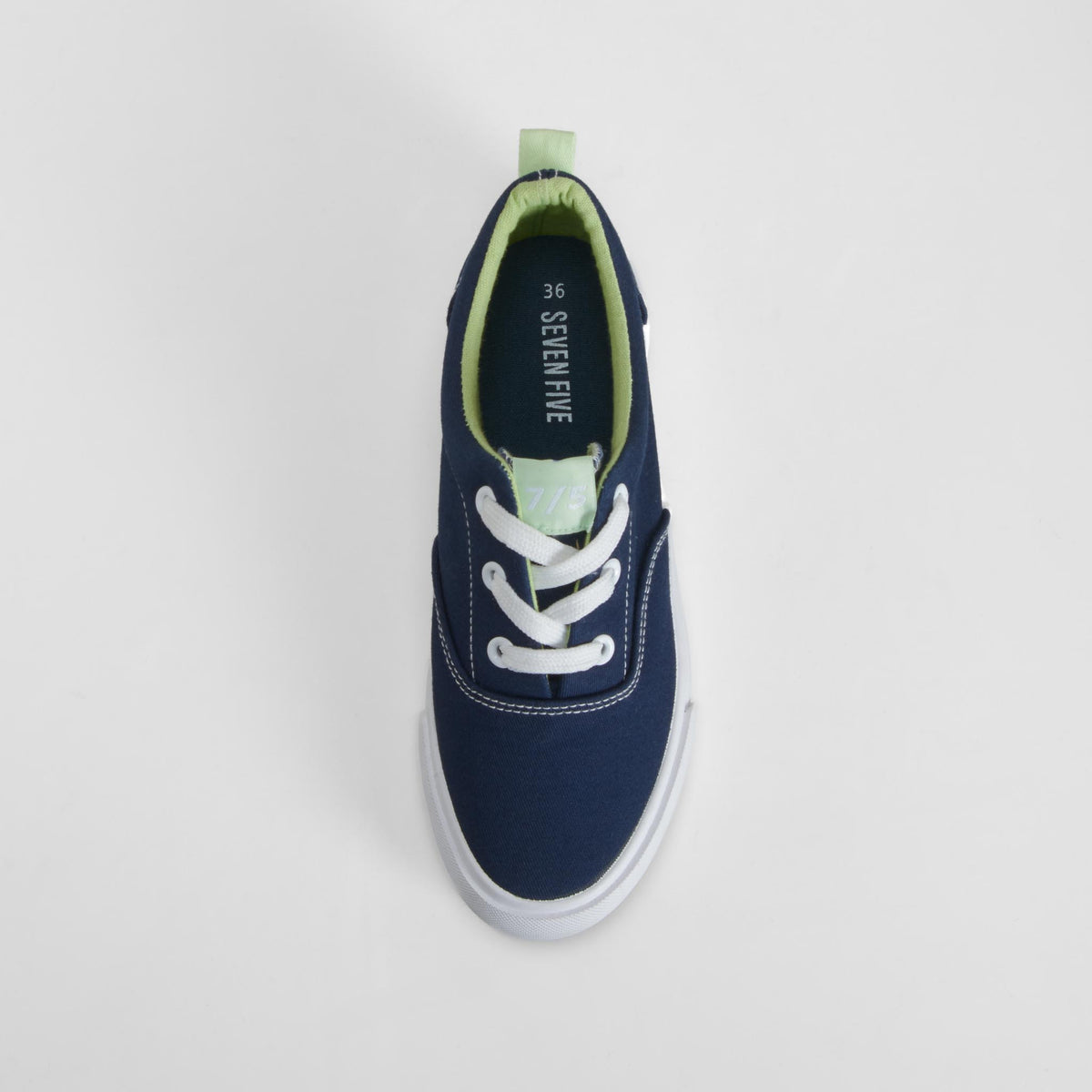 Zapatilla lona casual azul SEVEN FIVE