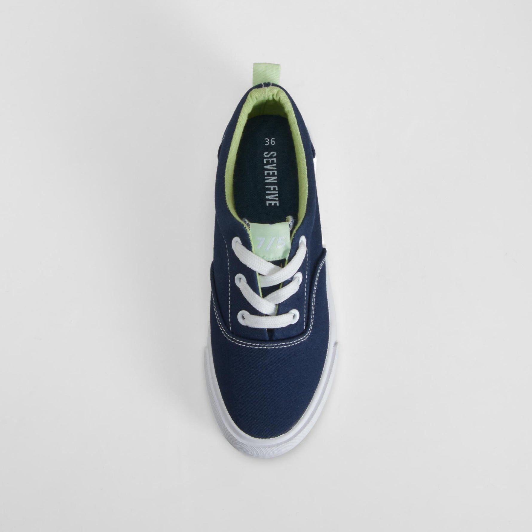 Zapatilla lona casual azul SEVEN FIVE
