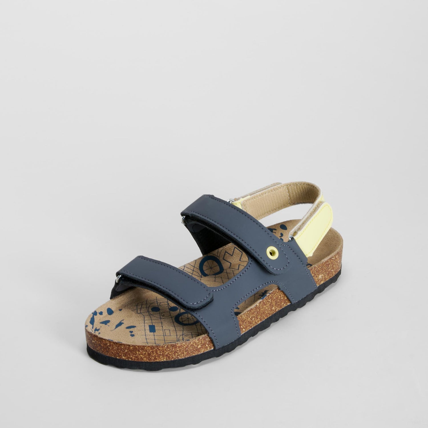 Sandalia bio bicolor gris SEVEN FIVE