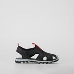 Sandalia deportiva cerrada negra SEVEN FIVE