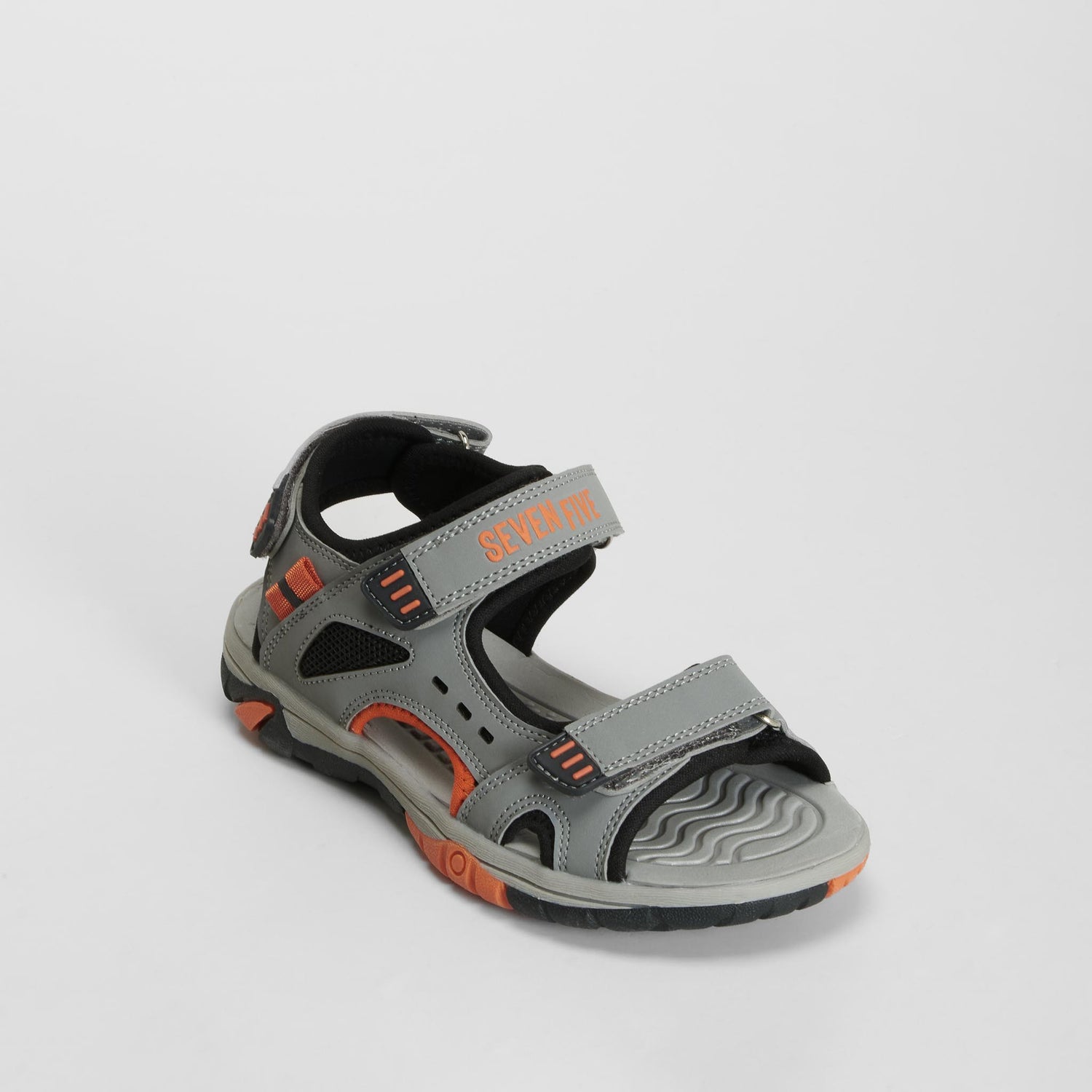 Sandalia deportiva tiras gris SEVEN FIVE