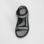 Sandalia deportiva resistente negra SEVEN FIVE
