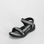 Sandalia deportiva resistente negra SEVEN FIVE