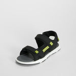 Sandalia casual velcro negra SEVEN FIVE
