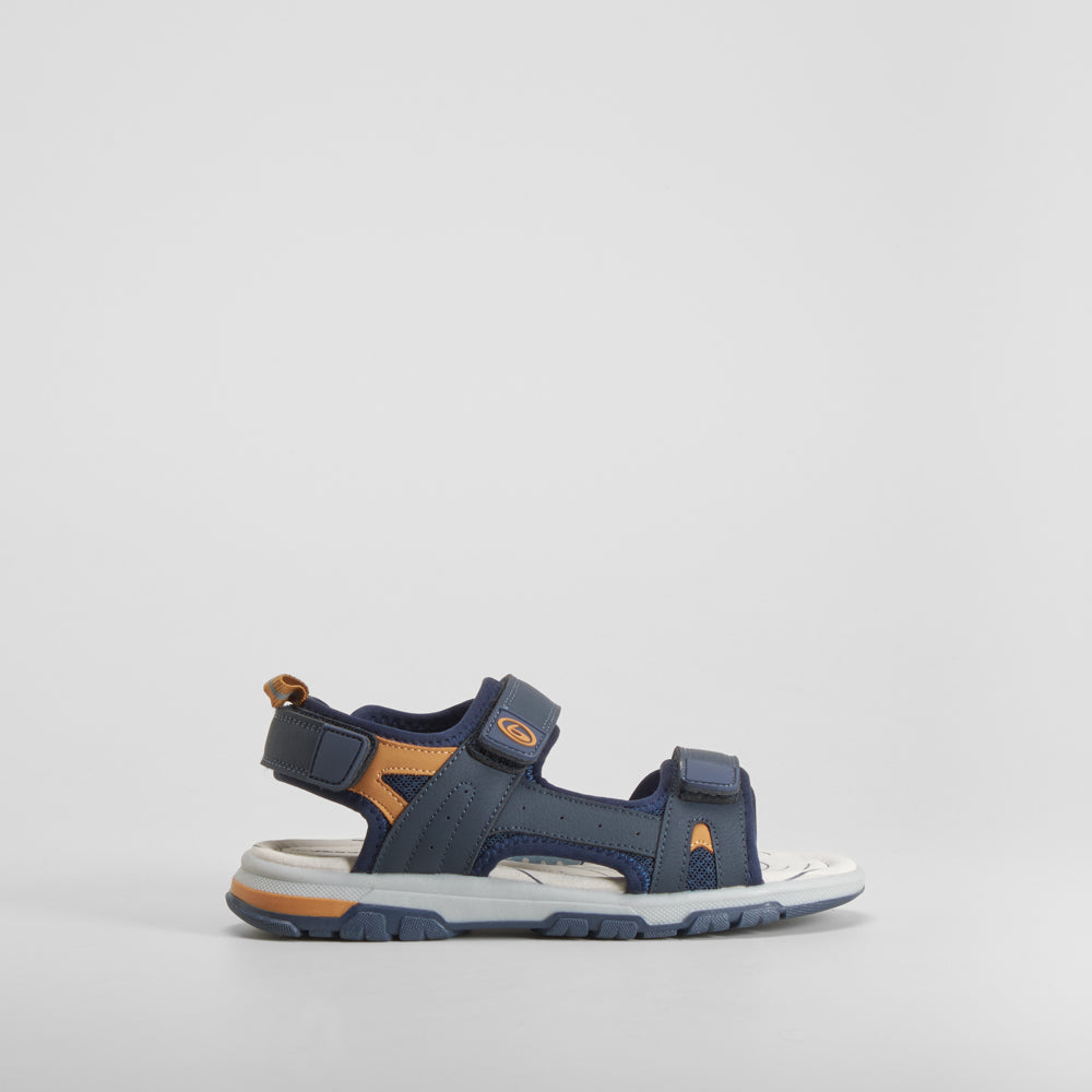 Sandalia deportiva velcro azul BEPPI