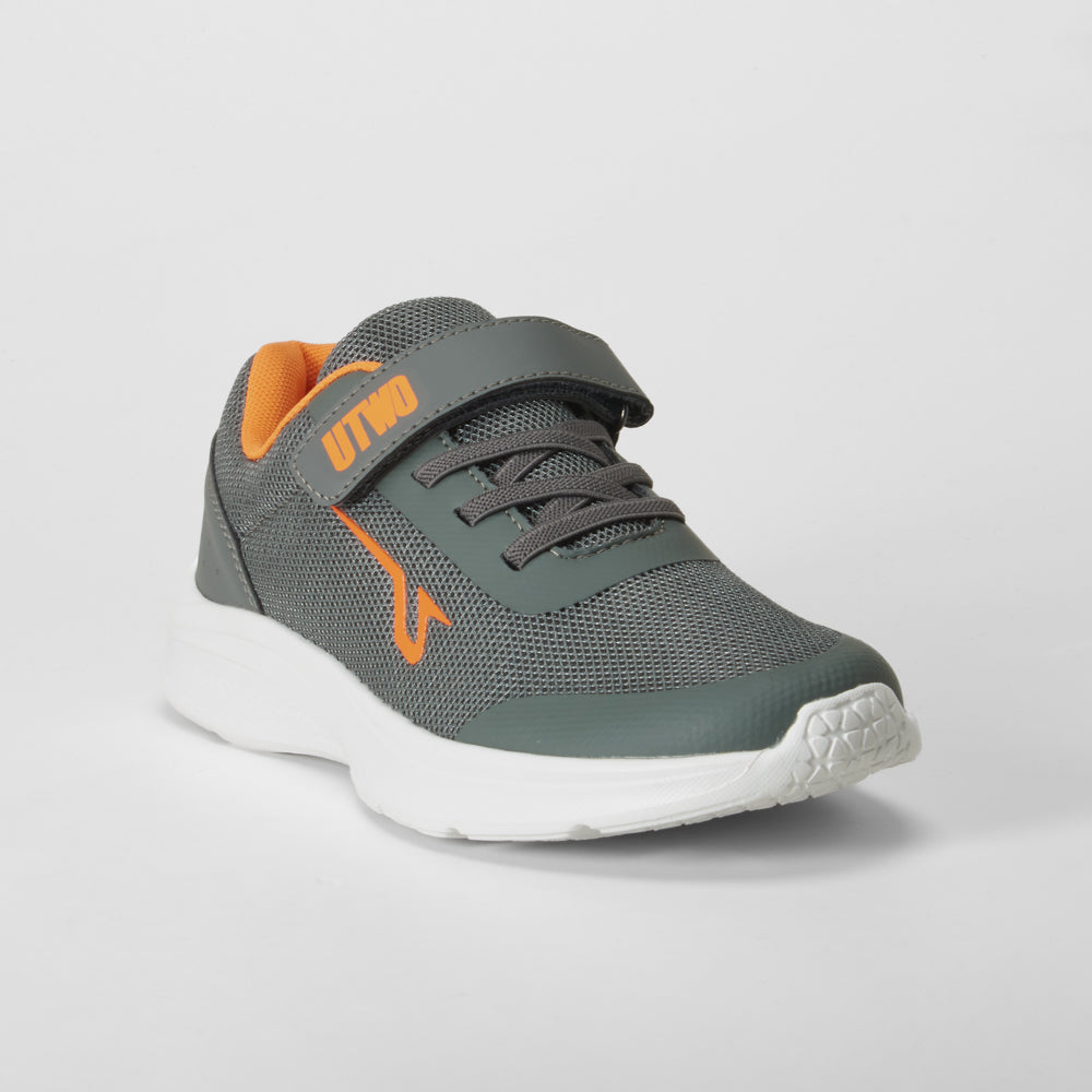 Deportiva gris y naranja UTWO