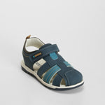 Sandalia cerrada casual azul marino SEVEN FIVE