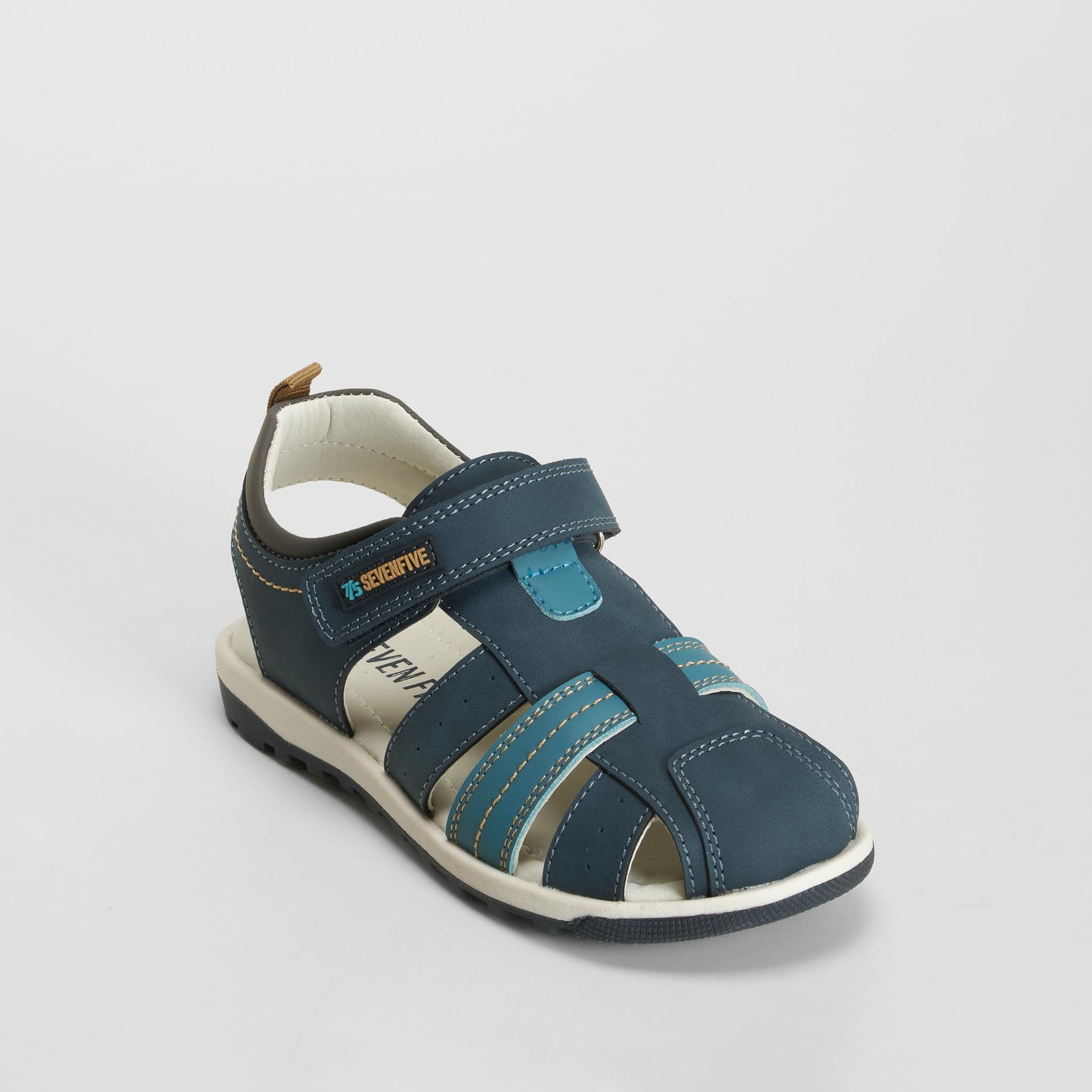 Sandalia cerrada casual azul marino SEVEN FIVE
