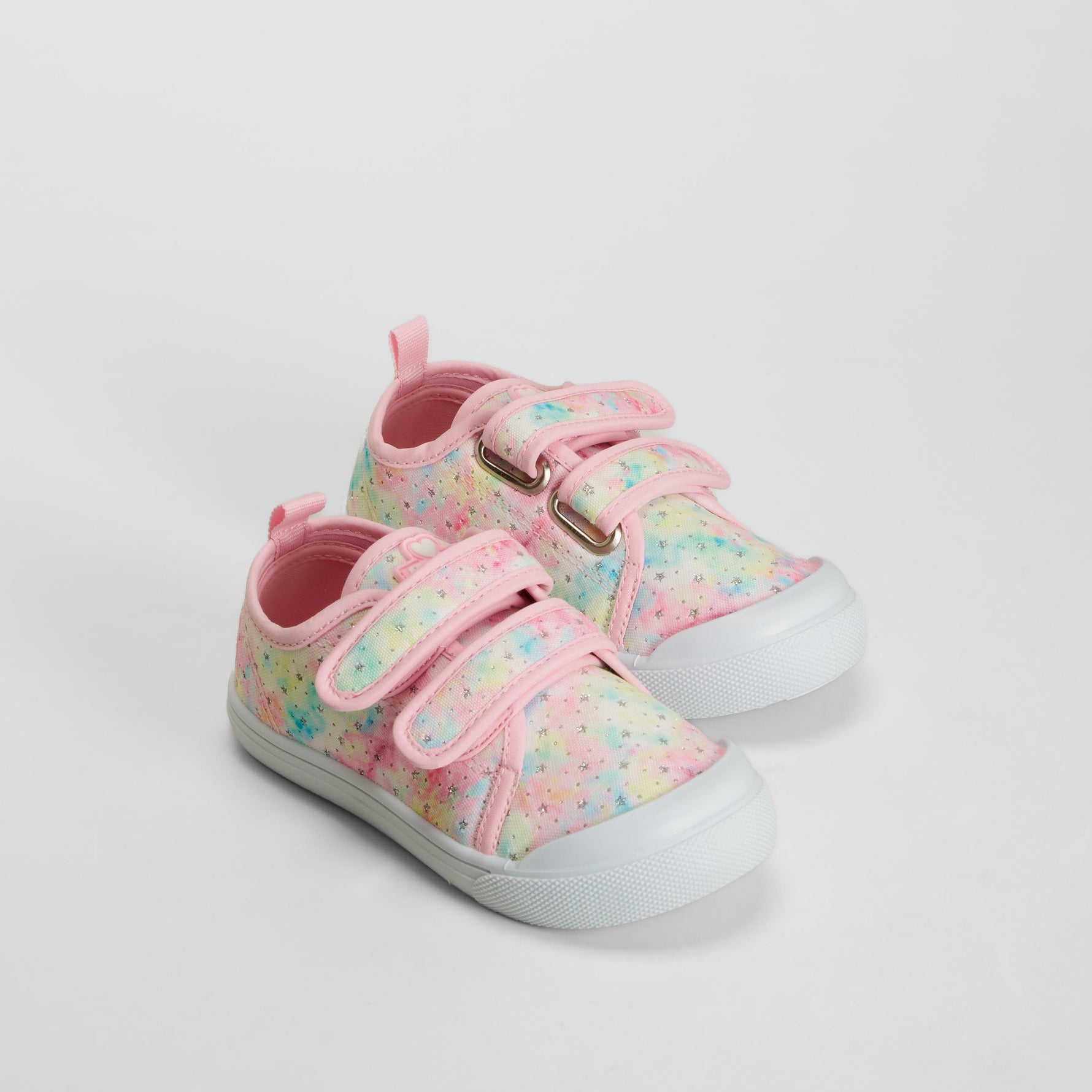 Zapatilla lona estrellas bebé rosa BEPPI