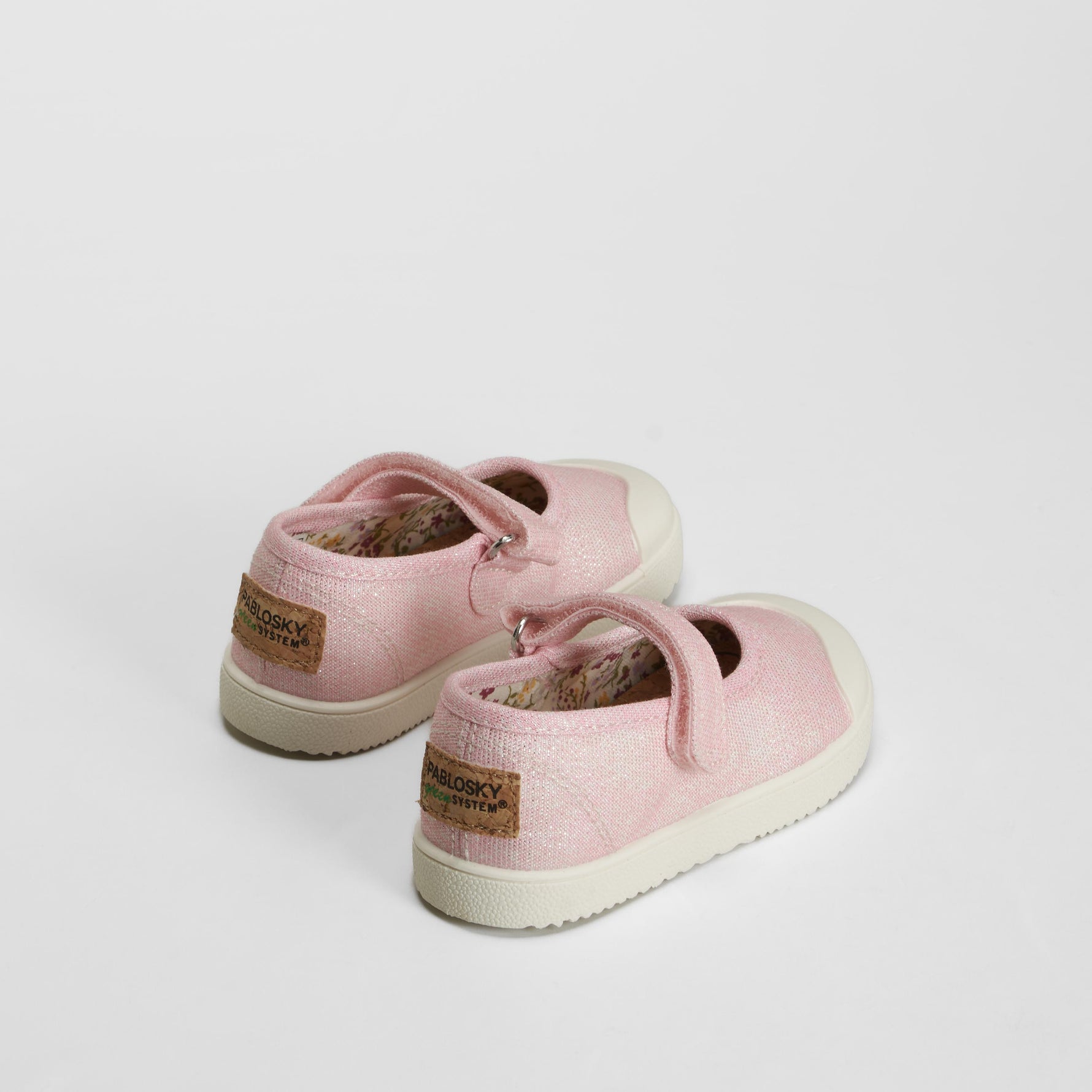 Zapatilla lona merceditas bebé rosa PABLOSKY