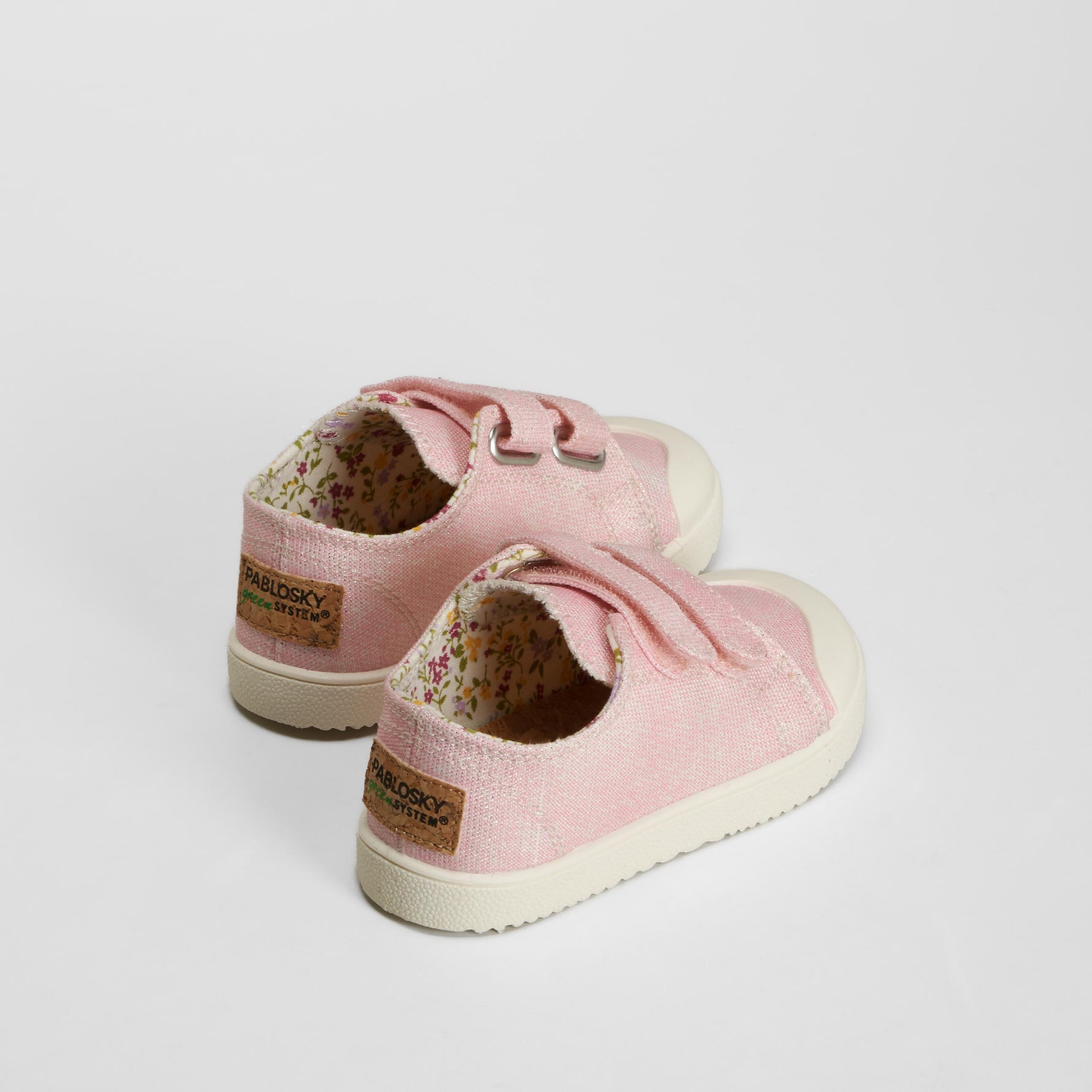 Zapatilla lona casual bebé rosa PABLOSKY