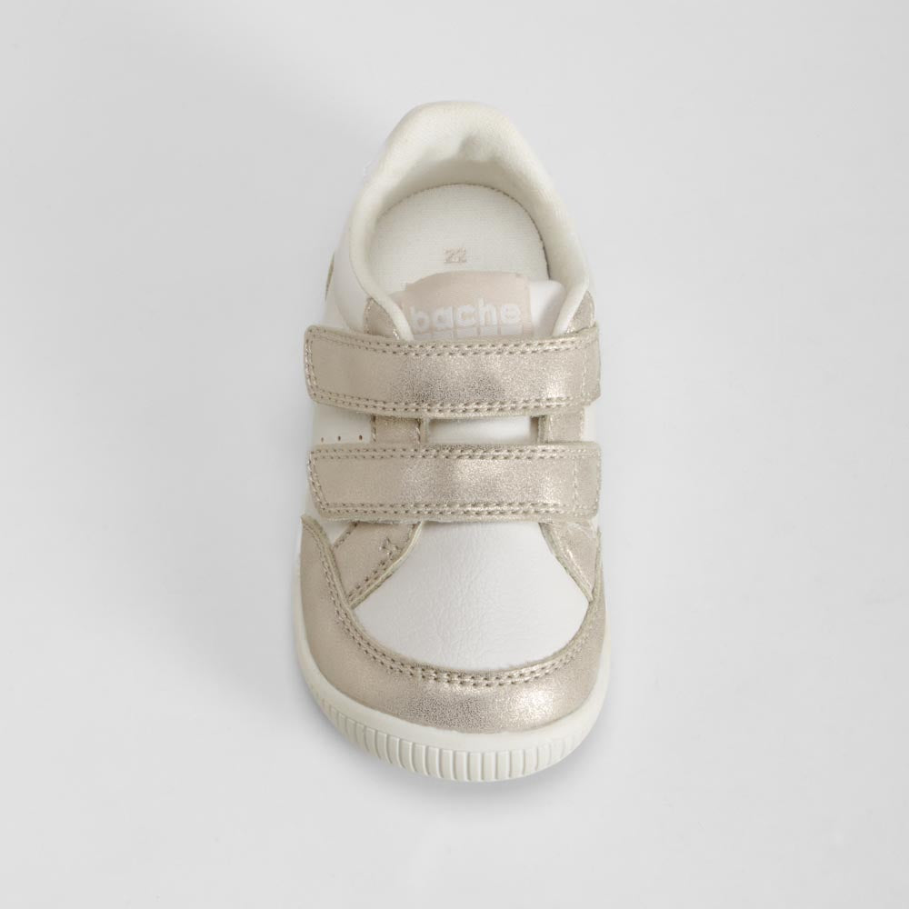 Deportiva bebé gris con velcro BACHE