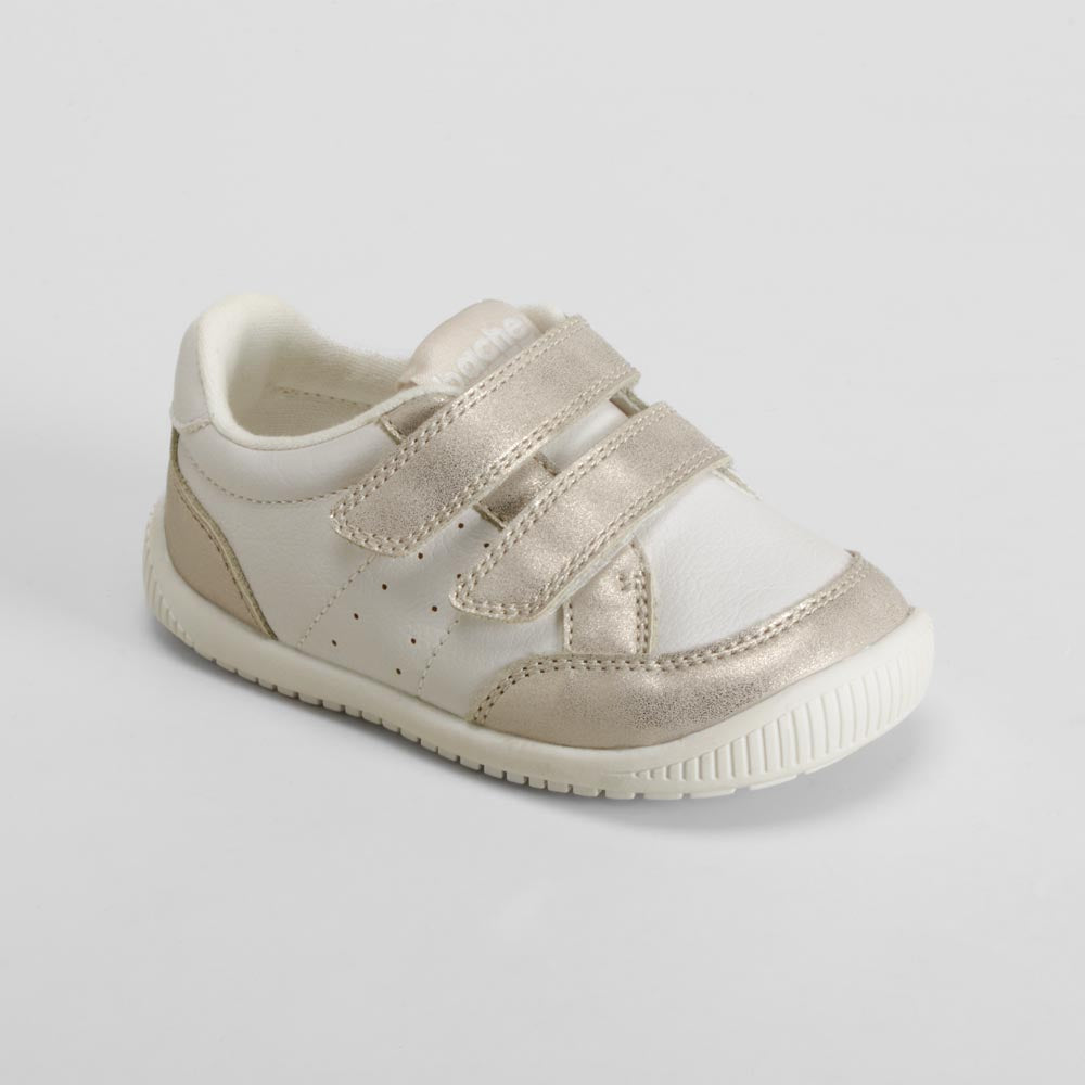 Deportiva bebé gris con velcro BACHE