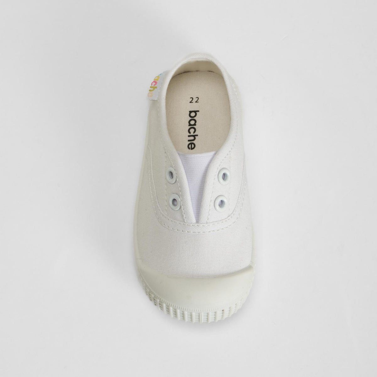 Zapatilla lona bebé blanca BACHE