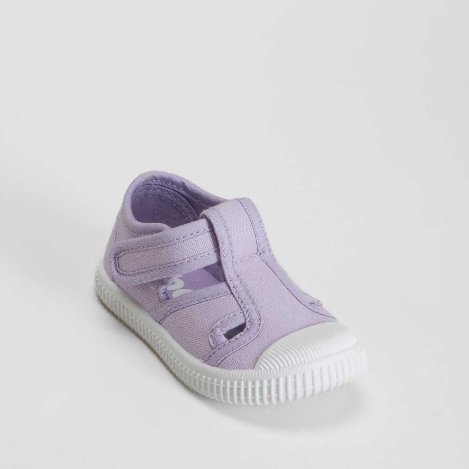 Zapatilla lona cangrejera bebé morada BACHE
